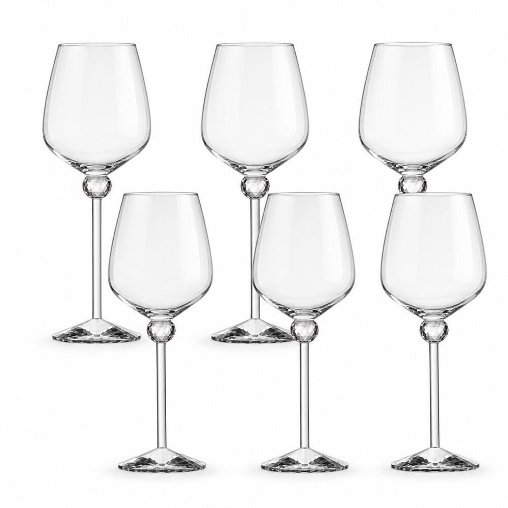 Z Gallerie Crystal Ball Wine Glasses Set of 6